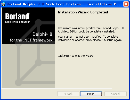 Borland Delphi 8.0光盘版