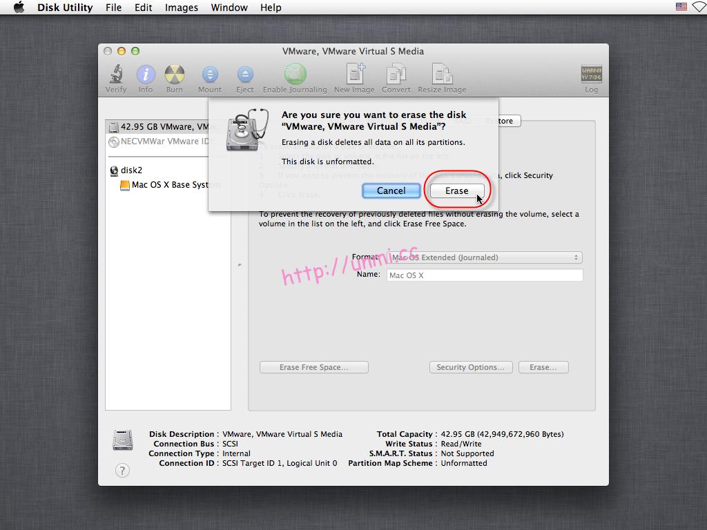 VMware 9 安装 Mac OS X 10.8 Mountain Lion 图文教程