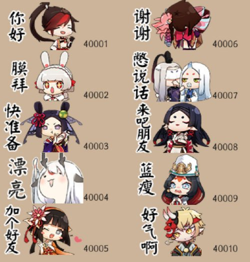 阴阳师表情包代码表 寻找隐藏的表情包