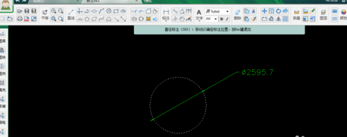怎么在CAD迷你画图中绘制并标注圆