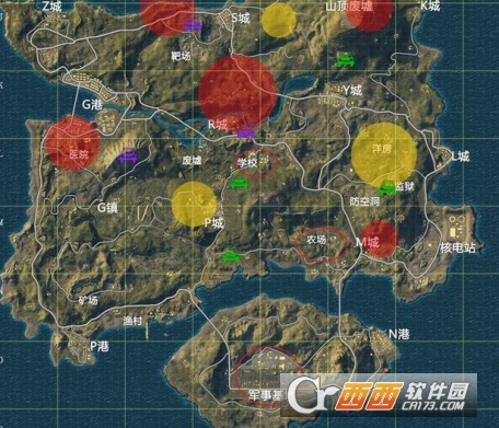 绝地求生刺激战场海岛地图信号枪位置介绍