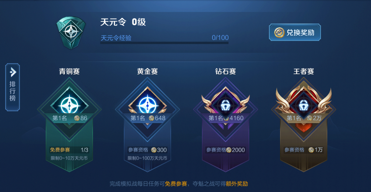 王者荣耀王者模拟战天元赛在哪玩怎么玩